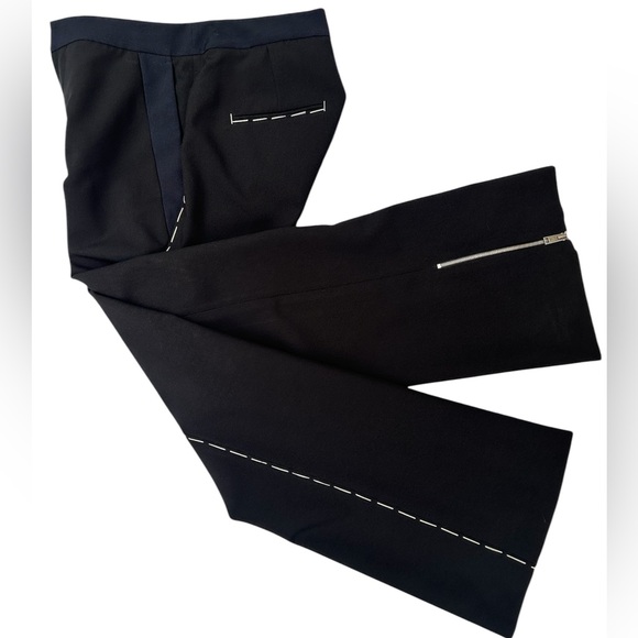 PORTSPURE NWOT Women’s Stitch-Detail Cropped Stright Leg Trousers Size: 38 - Picture 11 of 13